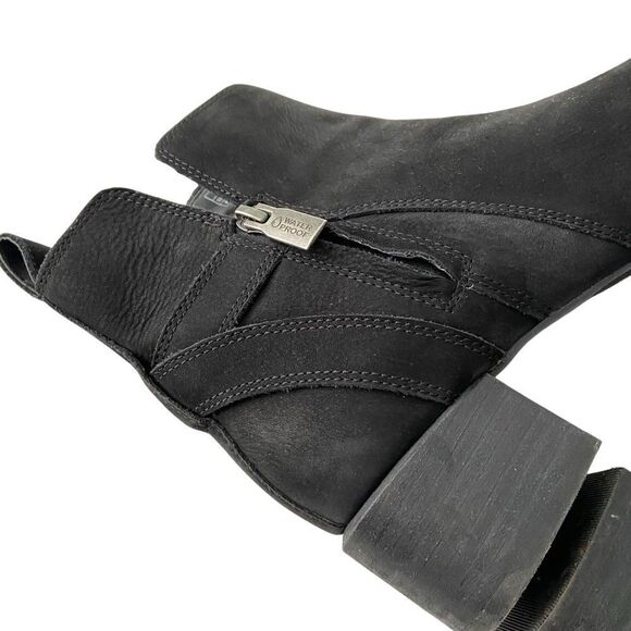 Vionic Sienna Waterproof Black Ankle Boots Buckle Side Zip in Size 6 - Picture 10 of 12